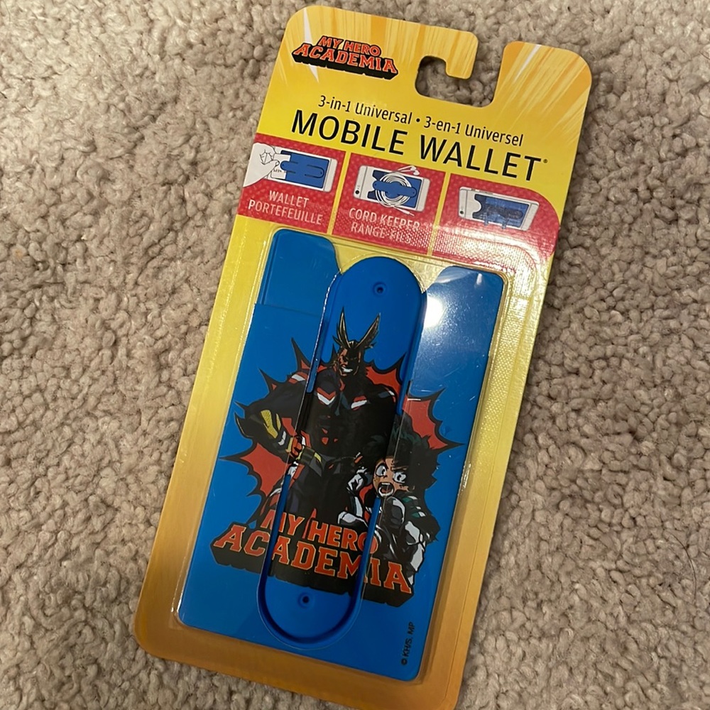 Nwt my hero academia universal phone wallet
